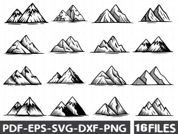 Mountains Svg: Essential Graphics for Crafts & Content