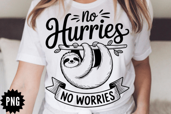 No Hurries No Worries SVG Design for Graphics and Crafts