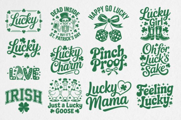 St. Patrick's Day SVG Quote Bundle for Graphics and Crafts
