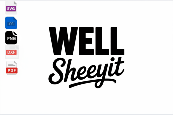 Well Sheeyit SVG Funny Quote Cut File: A Designer's Review